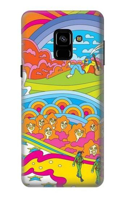 S3407 Hippie Art Case For Samsung Galaxy A8 (2018)
