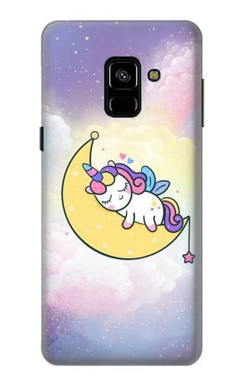 S3485 Cute Unicorn Sleep Case For Samsung Galaxy A8 (2018)