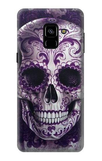 S3582 Purple Sugar Skull Case For Samsung Galaxy A8 (2018)