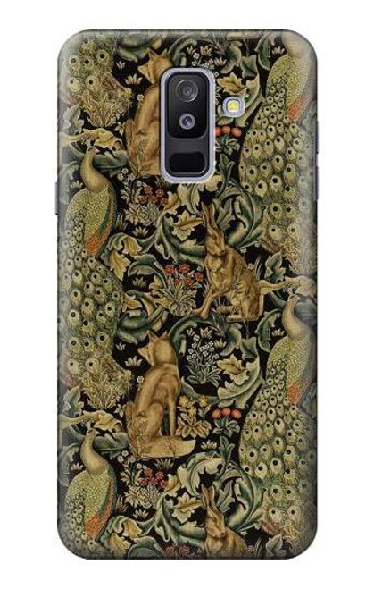 S3661 William Morris Forest Velvet Case For Samsung Galaxy A6+ (2018), J8 Plus 2018, A6 Plus 2018