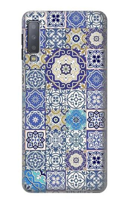 S3537 Moroccan Mosaic Pattern Case For Samsung Galaxy A7 (2018)