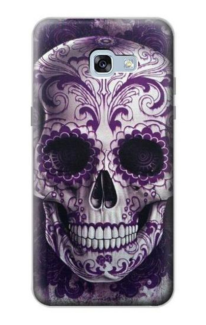 S3582 Purple Sugar Skull Case For Samsung Galaxy A5 (2017)