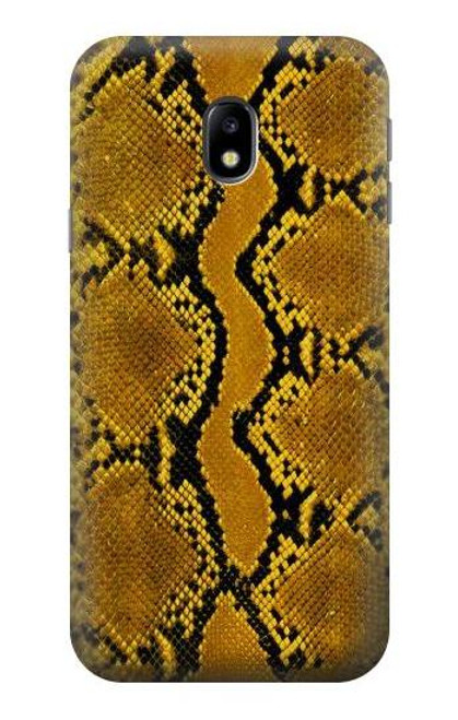 S3365 Yellow Python Skin Graphic Print Case For Samsung Galaxy J3 (2017) EU Version