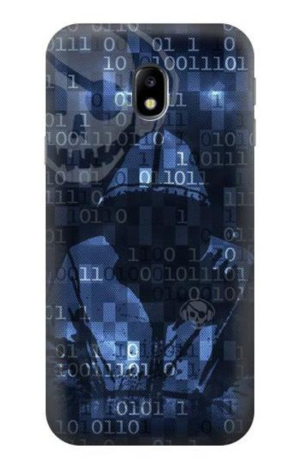 S3431 Digital Code Cyber Hacker Case For Samsung Galaxy J3 (2017) EU Version