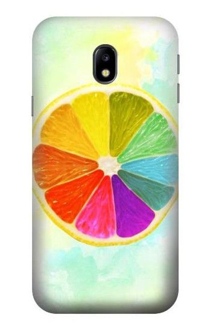 S3493 Colorful Lemon Case For Samsung Galaxy J3 (2017) EU Version