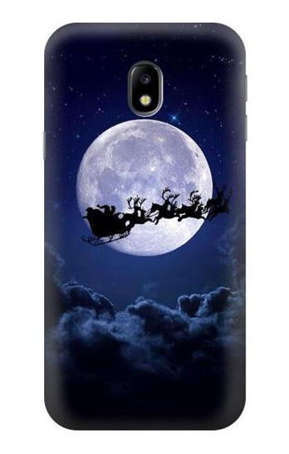 S3508 Xmas Santa Moon Case For Samsung Galaxy J3 (2017) EU Version