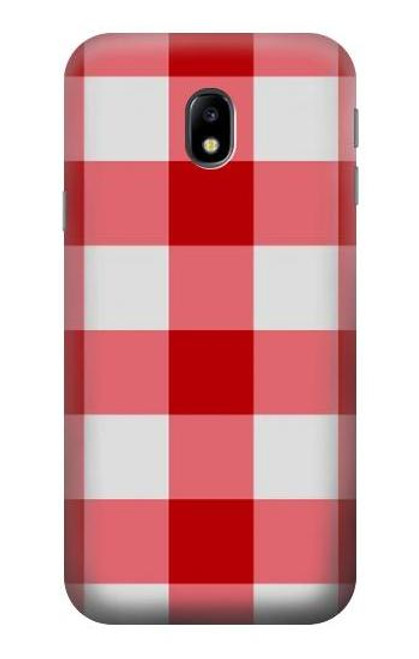 S3535 Red Gingham Case For Samsung Galaxy J3 (2017) EU Version