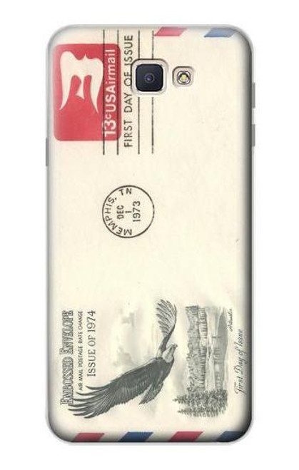 S3551 Vintage Airmail Envelope Art Case For Samsung Galaxy J7 Prime (SM-G610F)