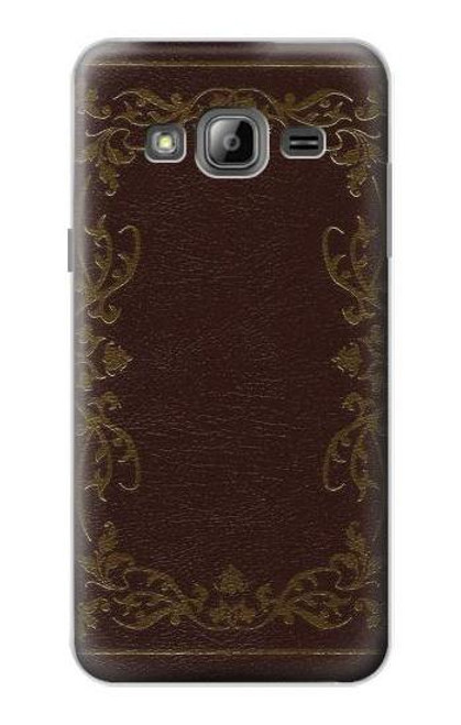 S3553 Vintage Book Cover Case For Samsung Galaxy J3 (2016)