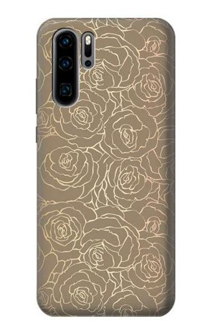 S3466 Gold Rose Pattern Case For Huawei P30 Pro