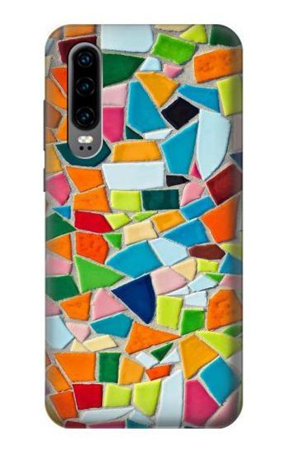S3391 Abstract Art Mosaic Tiles Graphic Case For Huawei P30