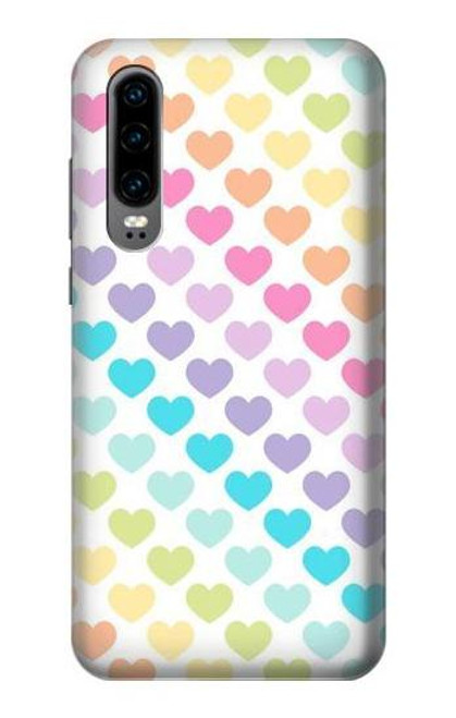 S3499 Colorful Heart Pattern Case For Huawei P30