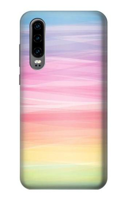 S3507 Colorful Rainbow Pastel Case For Huawei P30