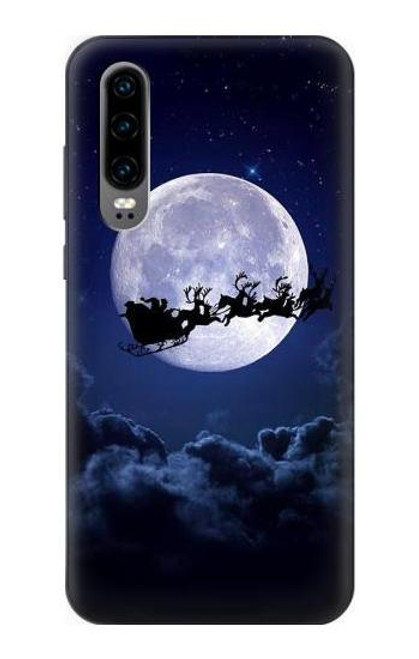 S3508 Xmas Santa Moon Case For Huawei P30