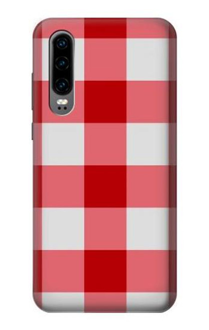 S3535 Red Gingham Case For Huawei P30