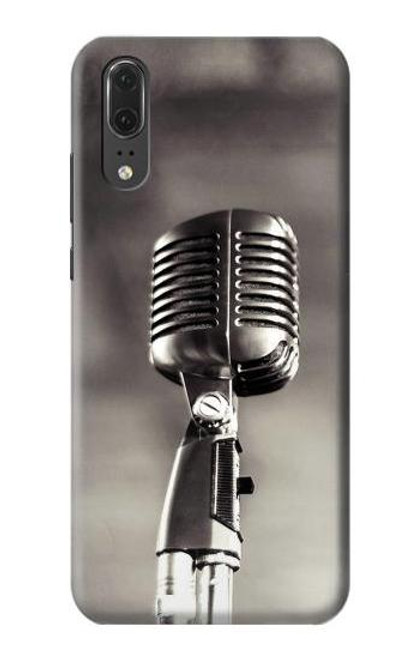 S3495 Vintage Microphone Case For Huawei P20