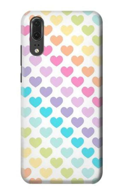 S3499 Colorful Heart Pattern Case For Huawei P20