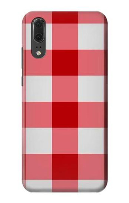 S3535 Red Gingham Case For Huawei P20