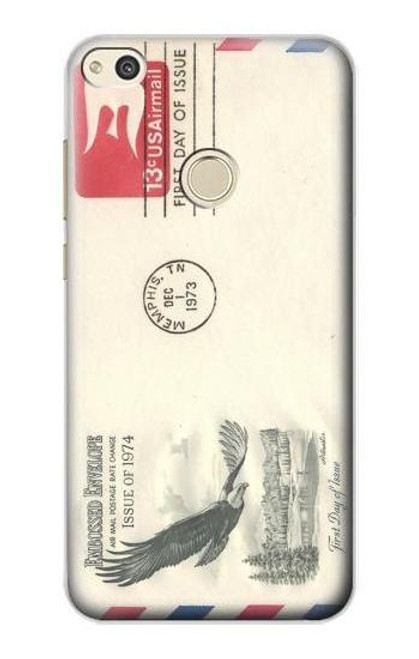 S3551 Vintage Airmail Envelope Art Case For Huawei P8 Lite (2017)