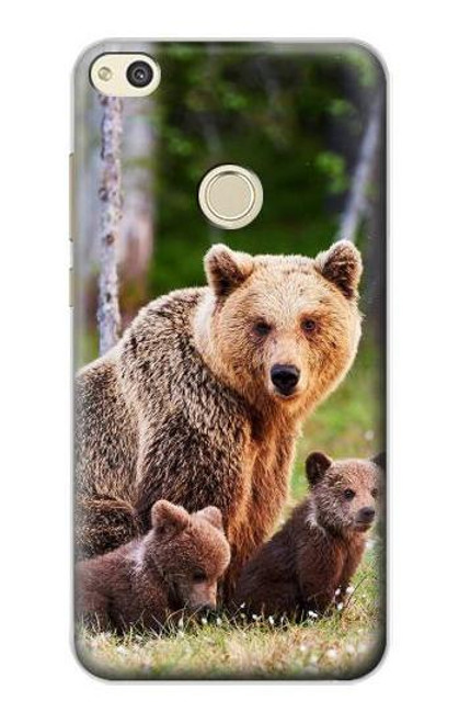 S3558 Bear Family Case For Huawei P8 Lite (2017)