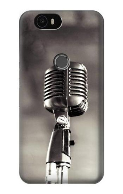S3495 Vintage Microphone Case For Huawei Nexus 6P