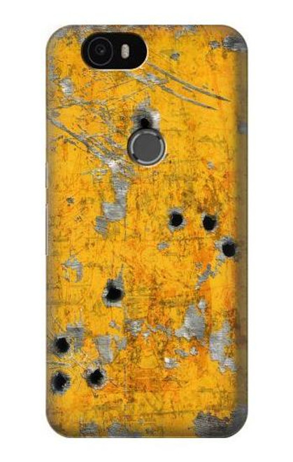 S3528 Bullet Rusting Yellow Metal Case For Huawei Nexus 6P