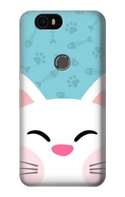 S3542 Cute Cat Cartoon Case For Huawei Nexus 6P