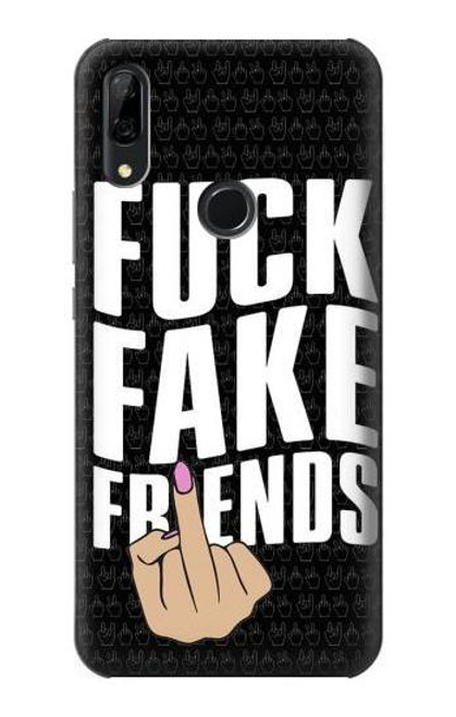 S3598 Middle Finger Fuck Fake Friend Case For Huawei P Smart Z, Y9 Prime 2019