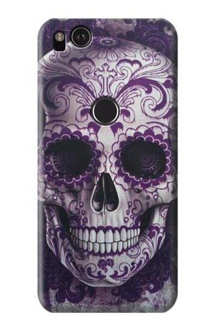 S3582 Purple Sugar Skull Case For Google Pixel 2