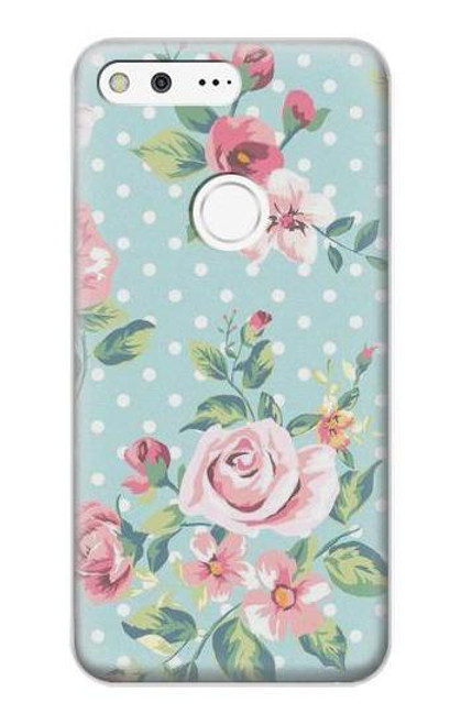 S3494 Vintage Rose Polka Dot Case For Google Pixel XL