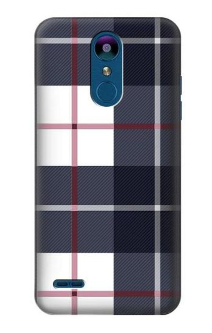 S3452 Plaid Fabric Pattern Case For LG K8 (2018)