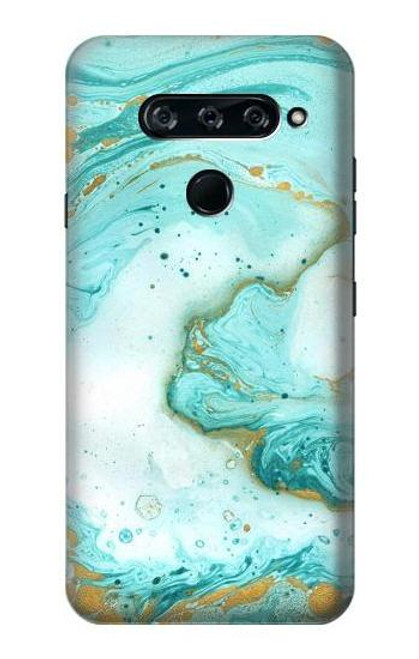 S3399 Green Marble Graphic Print Case For LG V40, LG V40 ThinQ