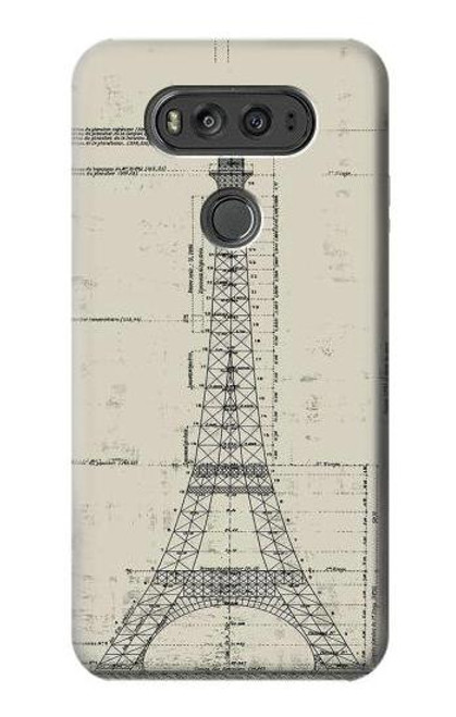 S3474 Eiffel Architectural Drawing Case For LG V20