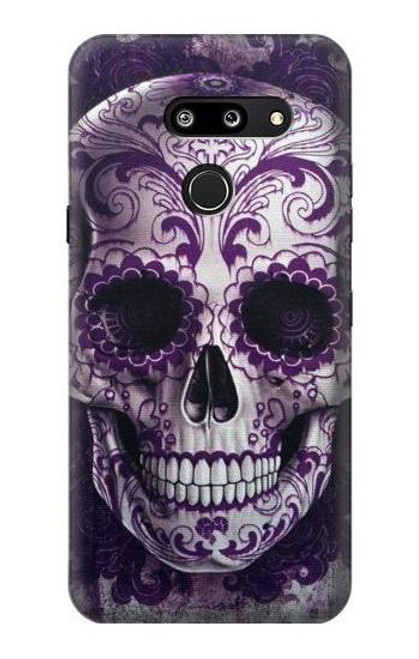 S3582 Purple Sugar Skull Case For LG G8 ThinQ