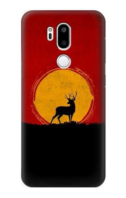 S3513 Deer Sunset Case For LG G7 ThinQ