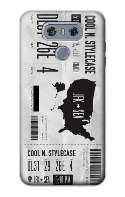 S3615 Airline Boarding Pass Art Case For LG G6