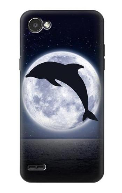 S3510 Dolphin Moon Night Case For LG Q6