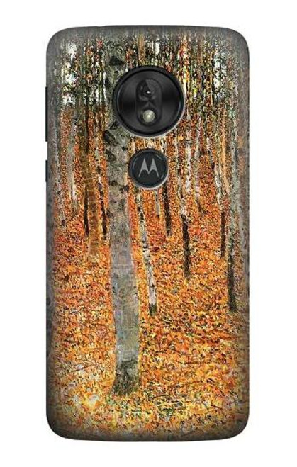 S3380 Gustav Klimt Birch Forest Case For Motorola Moto G7 Play