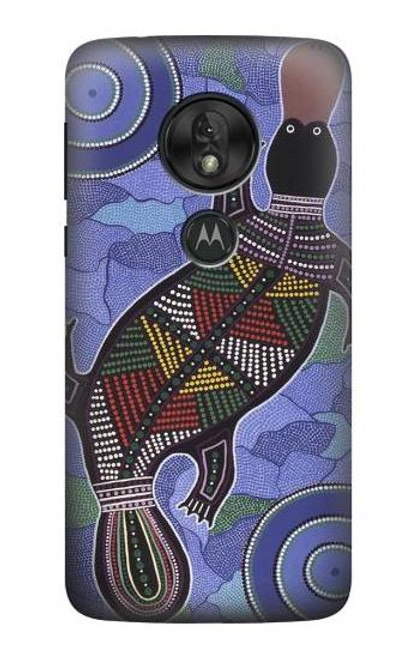 S3387 Platypus Australian Aboriginal Art Case For Motorola Moto G7 Play