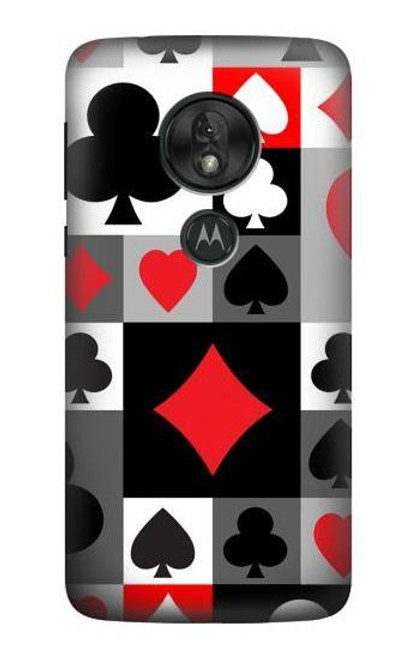 S3463 Poker Card Suit Case For Motorola Moto G7 Play