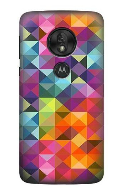 S3477 Abstract Diamond Pattern Case For Motorola Moto G7 Play