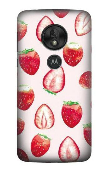 S3481 Strawberry Case For Motorola Moto G7 Play