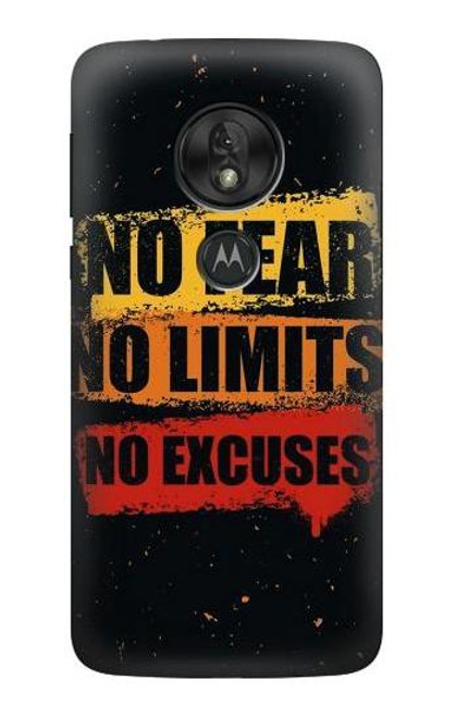 S3492 No Fear Limits Excuses Case For Motorola Moto G7 Play