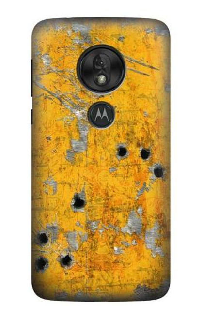 S3528 Bullet Rusting Yellow Metal Case For Motorola Moto G7 Play