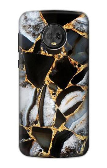 S3419 Gold Marble Graphic Print Case For Motorola Moto G6