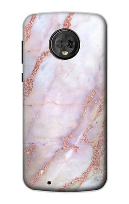 S3482 Soft Pink Marble Graphic Print Case For Motorola Moto G6