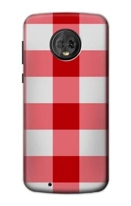 S3535 Red Gingham Case For Motorola Moto G6