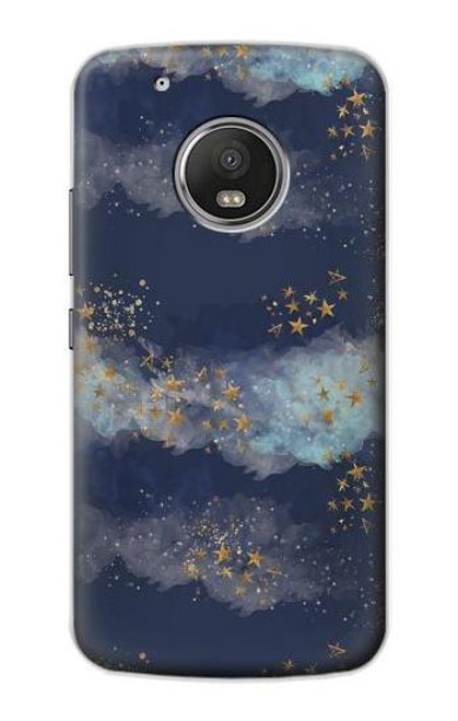 S3364 Gold Star Sky Case For Motorola Moto G5 Plus