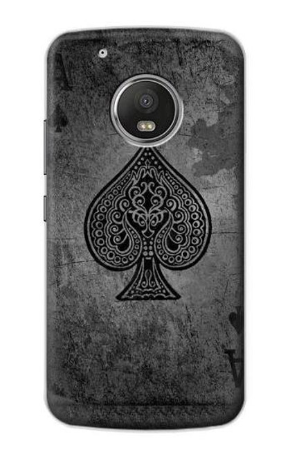 S3446 Black Ace Spade Case For Motorola Moto G5 Plus