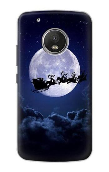 S3508 Xmas Santa Moon Case For Motorola Moto G5 Plus